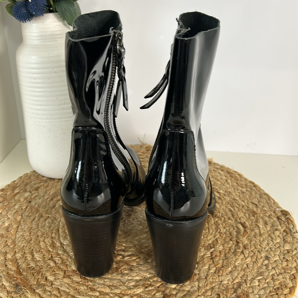 Splendid Patent Leather ankle booties-size 8-black - Picture 5 of 14